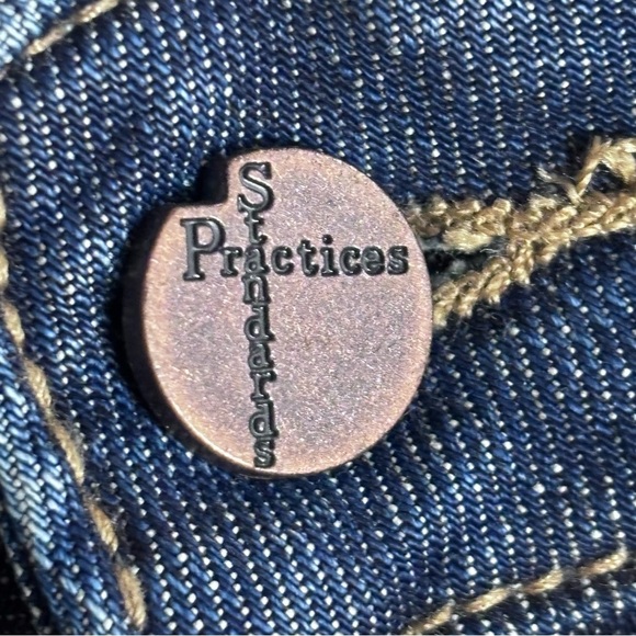 STANDARD & PRACTICES Sz 18 Relaxed Straight Leg Washout Look Mid Wash Jeans - Picture 5 of 13